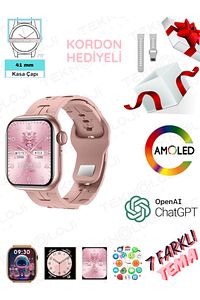 Watch 9 Mini Akıllı Saat Smart Watch 41mm 1.75inç Amoled Ekran Chatgpt 128mb Hafıza Kordon Hediyeli ürün fotoğrafı