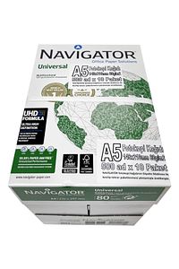 A5 (148x210mm) NAVİGATÖR YARIM BOY FOTOKOPİ KAĞIDI 500 Ad x 10 PAKET ürün fotoğrafı