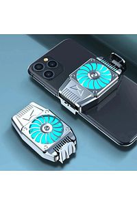 Işıklı Şarjlı Telefon Soğutucu Oyun Hızlandırıcı Telefon Soğutucu Fan 4.6-6.5 inç uyumlu ürün fotoğrafı