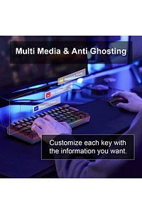 Trol Red Switch Mini Rgb Oyun Klavyesi Gaming Mekanik 62 Tuşlu 18 Rgb Led Usb Type-c Kablo ürün fotoğrafı
