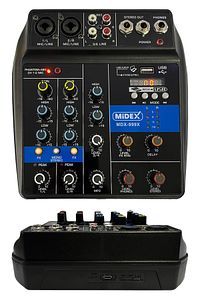 Midex Mdx-999x Ses Kartlı 48v Phantomlu Kayıt Mikseri ( Xlr Kablo Rca Hediye) ürün fotoğrafı
