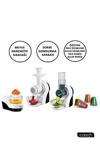 Rd30 7 Si 1 Arada Meyve Sıkacağı, Rende, Dondurma Makinesi ürün fotoğrafı