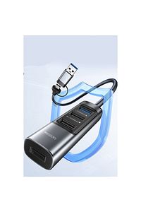 Macbook Pro Air Usb to Type-c Hub Dönüştürücü Çevirici Çoklayıcı Çoğaltıcı RJ45 Mbps Type-c to Usb ürün fotoğrafı