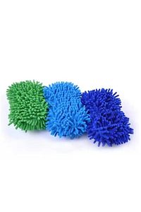 Püsküllü Mikrofiber Araba Köpürtme Süngeri Araç Yıkama Ve Temizlik Sünger Çizik Önleyen Sünger Büyük ürün fotoğrafı