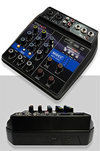 Stüdyo Ekipmanları Midi Live Paket-1 Ses Kartlı Mikser Midi Klavye Bm800 Mikrofon Kulaklık ürün fotoğrafı