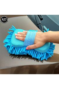 Püsküllü Mikrofiber Araba Köpürtme Süngeri Araç Yıkama Ve Temizlik Sünger Çizik Önleyen Sünger Büyük ürün fotoğrafı
