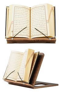 Kitap Okuma Standı Katlanabilen Portatif Sayfa Tutucu Aparatlı Ahşap Tablet Telefon Standı ürün fotoğrafı