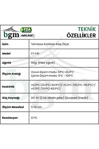 Temassız Ateş Ölçer Yüksek Kalite FDA Onaylı Kızıl Ötesi Ateş Ölçer ürün fotoğrafı