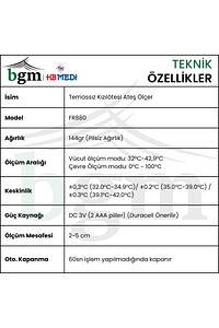 Temassız Ateş Ölçer Kızılötesi Termometre Ateş Ölçer ürün fotoğrafı