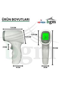 Temassız Ateş Ölçer Kızılötesi Termometre Ateş Ölçer ürün fotoğrafı