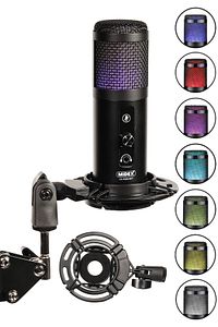 V5 Rgb Set Usb Oyuncu Ve Yayıncı Mikrofonu Condenser Stüdyo ürün fotoğrafı