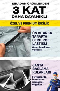 Sedan Araçlar Ile Uyumlu Lüks Araba Brandası Miflonlu Branda Oto Çadır Örtü ürün fotoğrafı