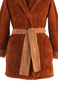 Fleece | Kapşonlu Wellsoft Peluş Sabahlık | Robdeşambr | Bornoz ürün fotoğrafı