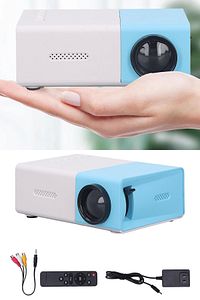 Mini Projektör 1080P HD Taşınabilir Film Projektörü Yaygın Yansıma Küçük Sinema Projektörü ürün fotoğrafı