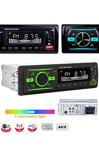 Premio 2025 Özel Seri 2xusb Rgb Panel Oto Teyp Bluetooth Sd Aux 7renkli Amfi Çıkışlı Araba Teybi ürün fotoğrafı