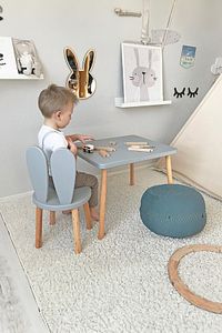 Montessori Çocuk Masası-oyun Masası-aktivite Masası-çalışma Masası-etkinlik Masası 1 Sandalye 1 Masa ürün fotoğrafı