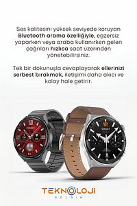 Dt3 Mate Çift Kordon Akıllı Saat Smart Watch Siri Nfc Gps ürün fotoğrafı