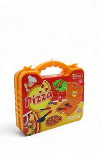 Çantalı Pizza Seti - Çocuklar Için Eğitici Öğretici Eğlenceli Mutfak Pizza Yapma Seti ürün fotoğrafı