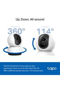 Tapo C220 QHD 2K 4MP Yapay Zeka Destekli Wİ-Fİ İç Mekan Güvenlik Kamerası ürün fotoğrafı