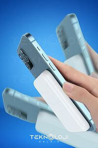 Magsafe 5000 Mah Powerbank Taşınabilir Kablosuz Şarj Cihazı Iphone Uyumlu Wireless Şarj ürün fotoğrafı