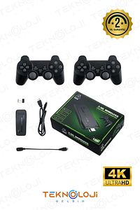 Gaming Atari 2.4g Uyumlu Kablosuz Çift Kol Atari Retro 20000 Oyun Game Stick ürün fotoğrafı