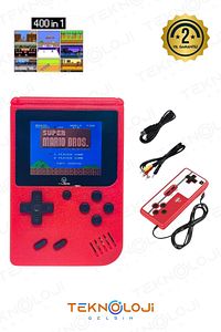 400 Oyunlu Mini Atari Gameboy Oyun Konsolu Gamebox Kollu Atari ürün fotoğrafı