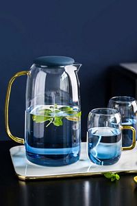 cambu Renkli Borosilikat (Sıcak Soğuk Dayanıklı) Cam Sürahi 1,5LT (1500ML) ürün fotoğrafı