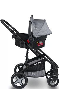 Fast Pro Alüminyum Travel Sistem Bebek Arabası - Cotton Grey ürün fotoğrafı