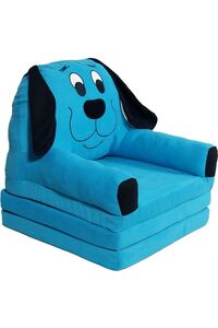 3 Minderli Katlanabilir Bebek-çocuk Koltuğu Sandalye Portatif Yatak Puf Sofa Kumaş Köpek Figürlü ürün fotoğrafı