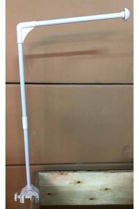Beyaz Fransız Güpürlü  Kristal Tül Bebek Beşik Cibinliği  ve L Aparat ürün fotoğrafı
