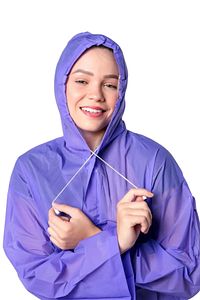 Kadın Erkek Yağmurluk Kapüşonlu Çıtçıtlı Eva Mor Yağmurluk Bymmrc881r09 ürün fotoğrafı