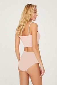 Yüksek Bel Basic Lazer Kesim Bikini Külot 6'lı Paket-2 ürün fotoğrafı