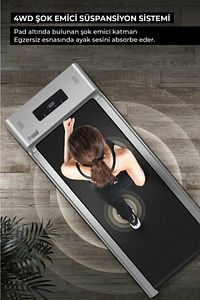 Bluetoothlu Uzaktan Kumandalı Portatif Yürüme Ve Koşu Bandı ürün fotoğrafı