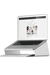 Laptop Standı Notebook Soğutucu Macbook Yükseltici Sehpa-gümüş Gri-10/17 Inch ürün fotoğrafı