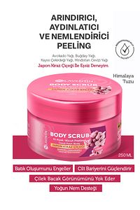 Besleyici, Arındırıcı Ve Nemlendirici Vücut Peelingi Japon Kiraz Çiçeği 250ml (happy) ürün fotoğrafı