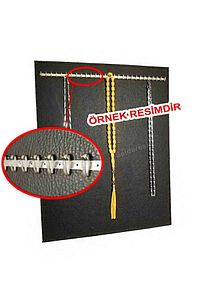 1 Metre Krom Renk Metal Tesbih Kolye Zincir Tırnaklı Askılık ürün fotoğrafı