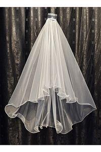 2 Katlı Gelin Duvağı- Nikah Duvağı Kırık Beyaz Taraklı Uzun Katı 1 Mt Kısa Katı 65 Cm1.klt.hayal Tül ürün fotoğrafı
