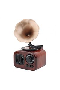 Premium Pro Retro Nostaljik Görünümlü Gramafon Radyo Müzik Kutusu Kurmalı Home Serisi Osmanlı Tarzı ürün fotoğrafı