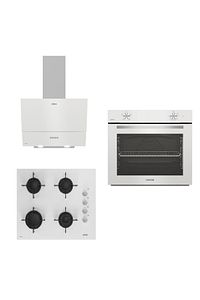 Beyaz Ankastre Set Ala 310hw- Ala 159 Dhw Ocak-ala 510 Hw Davlumbaz( Renk Kırık Beyaz ) ürün fotoğrafı