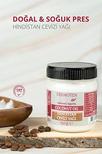 Hindistan Cevizi Yağı 150 gr (SOĞUK SIKIM) ürün fotoğrafı
