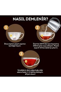 Earl Grey Bardak Poşet Çay 100'lü 200 gr ürün fotoğrafı