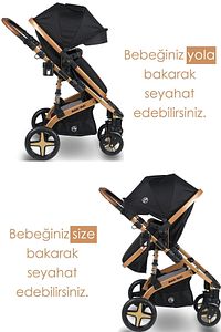 Fast Pro Alüminyum Travel Sistem Bebek Arabası - Gold ürün fotoğrafı