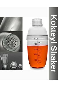 Polikarbon Şeffaf Kokteyl Shaker Karıştırıcı 500 Ml ürün fotoğrafı