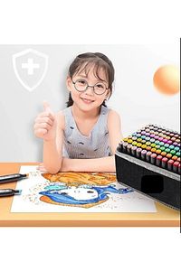 Suhvee 48'li Çift Taraflı Art Marker Keçeli Kalem Seti Çantalı ürün fotoğrafı
