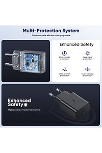 Samsung Galaxy S21/S22/S23/24/S24 Plus/S24 Ultra Uyumlu Hızlı Şarj 25W USB-C Type-C PD Şarj Cihazı ürün fotoğrafı