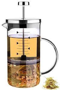 Comprox 700 ml French Press Borosilikat Ateşe Dayanıklı Cam 3 Ü 1 Arada ürün fotoğrafı