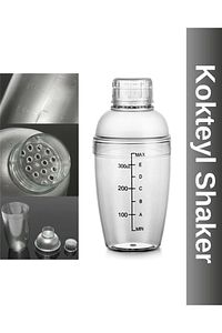 Polikarbon Şeffaf Kokteyl Shaker Karıştırıcı 350 Ml ürün fotoğrafı