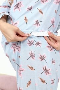 Likapa Penye Önden Düğmeli Hamile Lohusa Uzun Kol Pijama Takımı ürün fotoğrafı