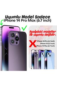 Iphone 14 Pro Max Derin Mor Sararmaz Orjinal Mika Kapak Tuşları Ve Kamera Çevresi Metal ürün fotoğrafı