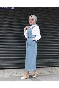 Denim Salopet 130 Cm ürün fotoğrafı